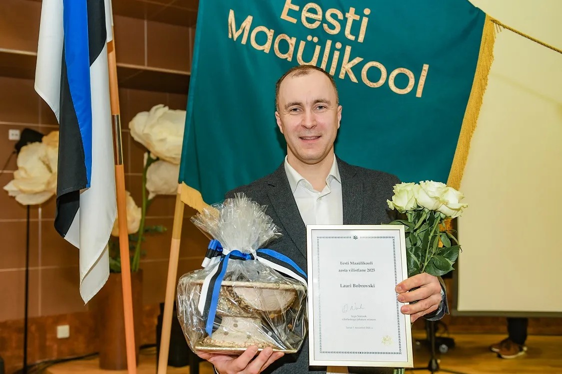 Aasta vilistlane Lauri Bobrovski. Foto autor: Maria Kilk